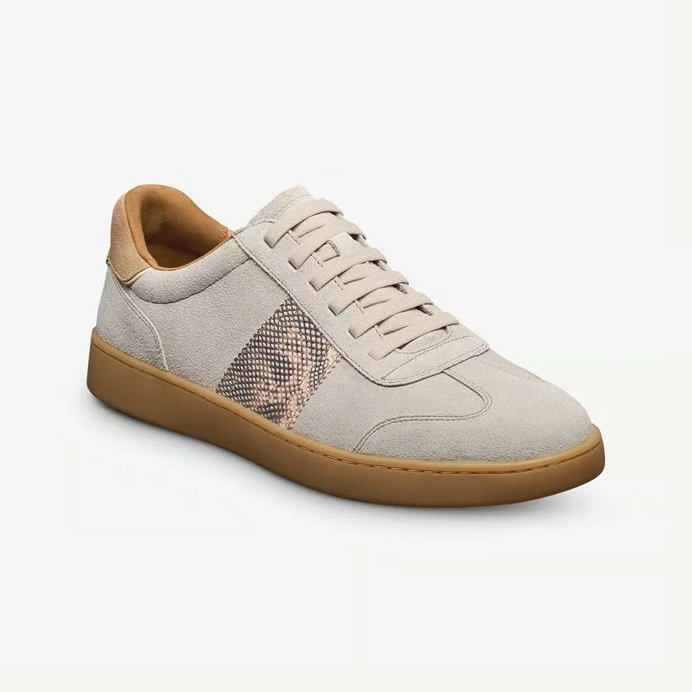 Allen Edmonds‎ LUDLOW Dove Suede Snake Mens Size 11 Shoes Sneakers MRSP $350